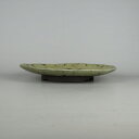 【中古】盆栽鉢 陶翠 中型 長辺 約30.5cm 丸鉢 釉薬 現品 中古鉢 送料無料