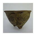 盆栽鉢 谷 嵐山 紫泥竜,トンボ,蟹浮彫六角深鉢 新品 送料無料