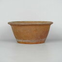 【中古】盆栽鉢 支那鉢 外縁 丸鉢 現品 中古鉢 送料無料