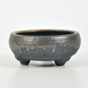 盆栽鉢 【盆栽鉢】【信楽焼】久庵 鉄鉢 金彩 4号 鉢 鉢幅約11cm 高さ約6cm 陶器鉢 盆栽 和鉢 和 手作り 陶器 丸い鉢 盆栽妙