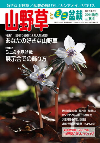 隔月刊「山野草とミニ盆栽」14年新春号 1