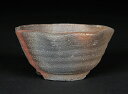 盆栽鉢 山野草鉢 「信楽焼焼締窯変鉢(ウェーブ型)」 小鉢 植木鉢 4号 12cm 白 茶色 ブラウン 窯変 小品 ミニ盆栽 野草 草物に最適