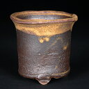 盆栽鉢 山野草鉢 「信楽焼鉄鉄砂釉丸鉢」 植木鉢 3号 10cm 茶色 ブラウン 小品 ミニ盆栽 野草 草物 寄せ植えに最適