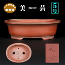 盆栽鉢 美芸楕円鉢 植木鉢 常滑 とこなめ 朱泥 赤 レッド 5号 16cm 小品盆栽 ミニ盆栽に最適
