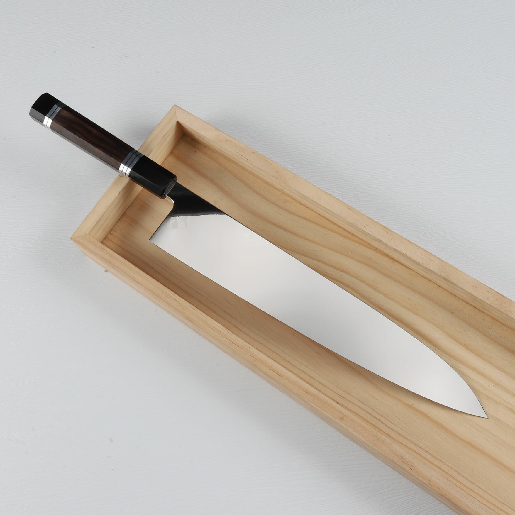 牛刀 両刃包丁 尺（刃渡り300mm）ウルトラ鏡面仕上げ（完全手研ぎ）本刃付け 料理包丁 和包丁 和牛刀 ..