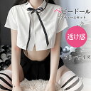 新作 コスチューム 制服 コスプレ 透け感 可愛い ベビードール へそ出し ミニスカート セクシー イベント サプライズ ランジェリー セット販売 SEXY プレゼント 送料無料