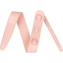 Fender(フェンダー) USA製レザーストラップ Vegan Leather Strap, Shell Pink, 2.5"