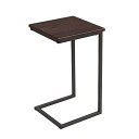 ドウシシャ サイドテーブル ブラウン 幅30×奥行30×高さ52cm GST3030-BR 耐荷重5kg ナイトテーブル おしゃれ 木製 木目調天板 スリム コ...
