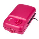 テスコム ホットサンドメーカー ワッフルメーカー 着脱式プレート タイマー機能 【 ワッフルプレート/アレンジレシピブック付き 】 THS50A ピンク THS50A-P
