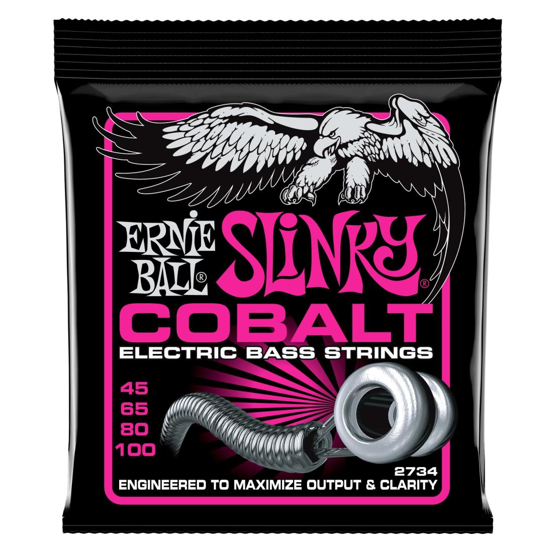 【正規品】 ERNIE BALL 2734 ベース弦 (45-100) COBALT SUPER SLINKY BASS コバルト・スーパー・スリンキー・ベース