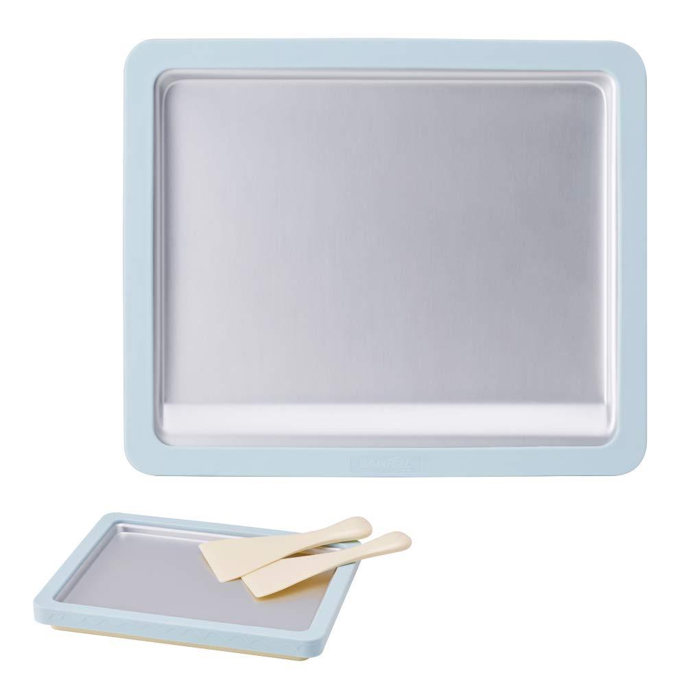 ドウシシャ シャーベットメーカー ハピロール ファンファンシャーベット レシピ付き ヘラ2本付 ブルー ..