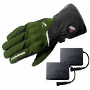 コミネ(KOMINE) バイク用 08-2175 EK-2175 プロテクトエレクトリックヒートグローブ セット Olive S(2)