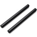 デイトナ(Daytona) 削り出し セパレートハンドル用 ストレートバー 2本セット ハンドル径 φ22.2mm ブラック 69463