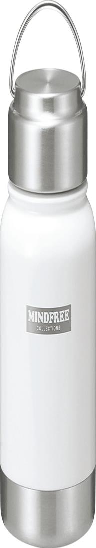 カクセー(Kakusee) ステンレス マグ ボトル 350ml ホワイト 保温 保冷 水筒 広口 ハンドル付き キズつきにくい パウダーコーティング アウトドア マインドフリー MF-03W