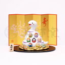 薬師窯 2025年 干支 巳年 ヘビ 錦彩 招福 巳(七福神)