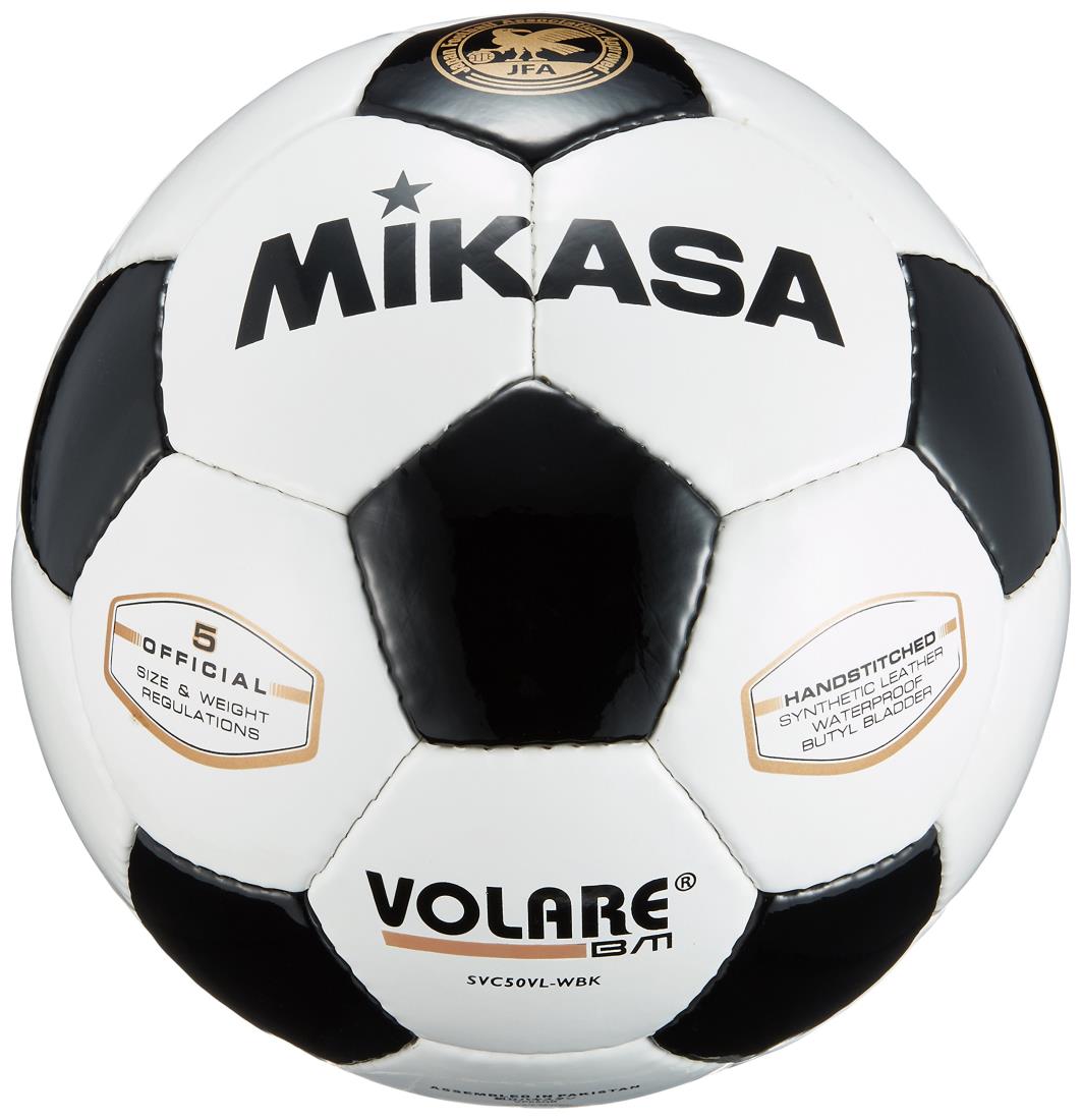 ミカサ(MIKASA) サッカーボール 5号 SVC50VL-WBK 日本サッカー協会 検定球 (一般・大学・高生・中学生用) ホワイト/ブラック
