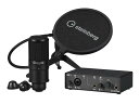 スタインバーグ Steinberg USB2.0 オーディオインターフェイス 24bit/192kHz ポッドキャストパック マイク・ポップガード・三脚セット ...