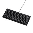 サンワサプライ 有線コンパクトキーボード テンキーなし USB接続 日本語86キー メンブレン USB-PS/2変換アダプタ付き ブラック SKB-KG3BKN2