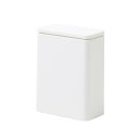 ideaco(イデアコ) ゴミ箱 フタ付き ホワイト 3L TUBELOR medium flap(チューブラー ミディアムフラップ)