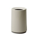 ideaco (イデアコ) ゴミ箱 丸形 6L 直径20✕高さ30cm TUBELOR sand white (チューブラー サンドホワイト)