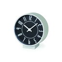 レムノス(Lemnos) 置き時計 アルミ 黒 エキクロック Sサイズ eki clock s TIL19-08BKサイズ:w13.0×h14.0×d7.6