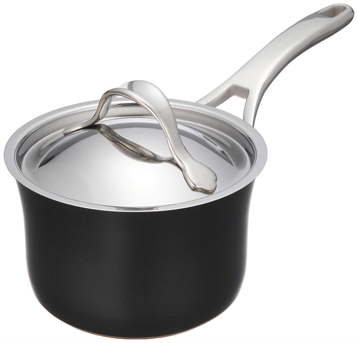 マイヤー(Meyer) 片手鍋 16cm アルミニウム合金 ふっ素樹脂加工 IH対応 硬質アルマイト 「アナロンルクス」 【国内正規品】 AC3-S16