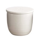 かもしか道具店 おひつ 1合 1.5合 陶器 日本製 萬古焼 電子レンジ対応 飯びつ ごはん 陶の飯びつ こぶり (白)