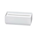 ideaco(イデアコ) ペーパータオルケース ホワイト Torel110 (トレル110)