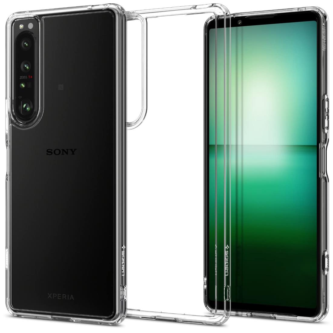 Spigen Xperia 1 IV ケース クリア バンパーケース [ SO-51C | SOG06 ] ストラップホール付き 2重構造 米軍MIL規格取得 耐衝撃 すり傷防止 黄ばみ無し ワイヤレス充電対応 ウルトラ・ハイブリッド ACS04595 (クリスタル・クリア)