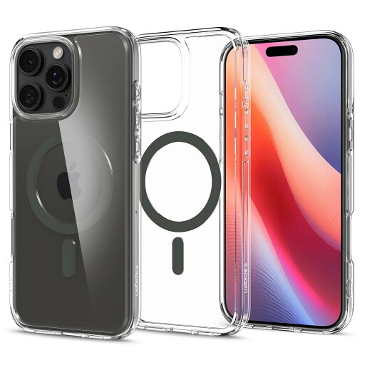 Spigen iPhone 16 Pro ケース MagSafe対応 クリア 透明 ストラップホール 米軍MIL規格 ウルトラ・ハイブリッド・マグフィット ACS08130 (グラファイト) Spigen iPhone 16 Pro ケース MagSafe対応 クリア 透明 ストラップホール 米軍MIL規格 ウルトラ・ハイブリッド・マグフィット ACS08130 (グラファイト)