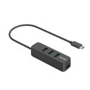 Buffalo BSH4U320C1BK(ブラック) USBハブ 4ポート