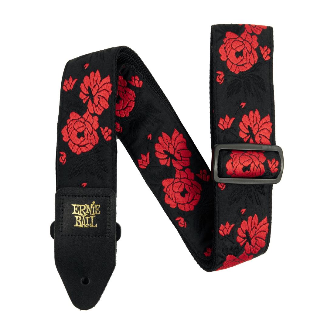 【正規品】 ERNIE BALL 5335 ギターストラップ JACQUARD STRAP TANGO ROSE ジャカード・ストラップ タンゴ・ローズ