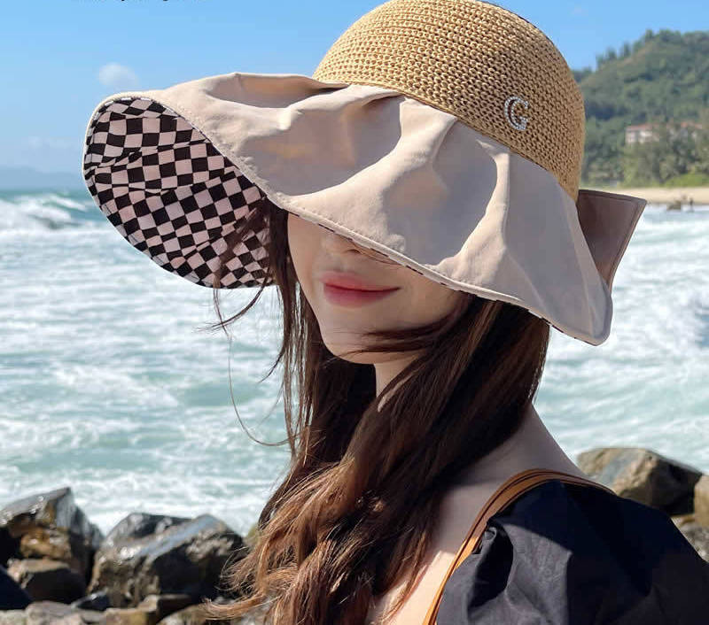 【50円クーポン配布中 送料無料】 レディース蝶タイポップ?リボン日よけ帽子 ンプティトップ，アウトドアおでかけ日よけキャップ エンプティトップ エンプティトップ日よけ帽子ビーチキャップ 紫外線