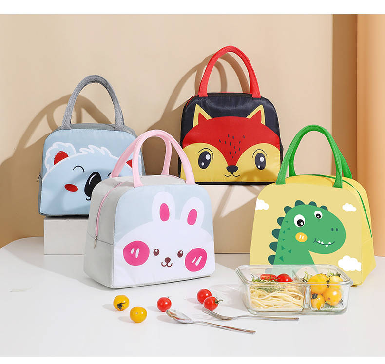 Rakuten - 【50円クーポン配布中 送料無料】 カートゥーン 弁当袋, 保冷バッグ ランチバッグ 保冷 弁当 洗える ランチバッグ でしっかり保冷 保温 学生 アダルト 外出先から 保冷バッグ、保温バッグ クーラーバッグ 仕事用のお弁当箱