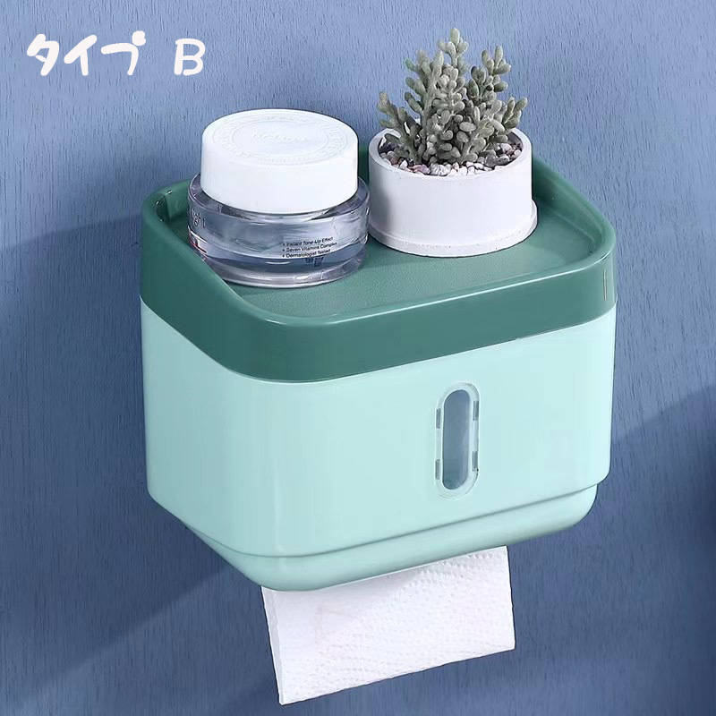 ボヌールStoreの【50円クーポン配布中 送料無料】 18.5x13cmタワー トイレットペーパーホルダー 上トレー＆収納ケーストイレ収納 ゴミ箱 ごみ箱 ふた付き フタ付き 蓋付き ダストボックス インテリア おしゃれ シンプル 便利 北欧｜アングル3