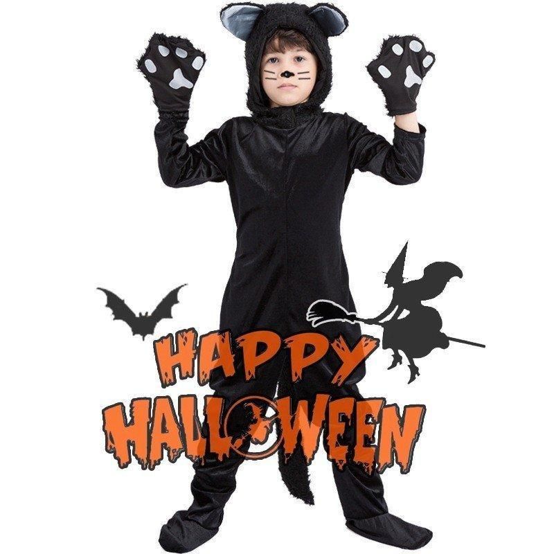 樂天商城 - 【50円クーポン配布中 送料無料】 子供ハロウィン衣装子供 女の子 男の子 猫 ウィッチ 黒猫 ハロウィン衣装 キッズ 最新ハロウィン衣装 幼稚園ハロウィン衣装 ハロウィーン
