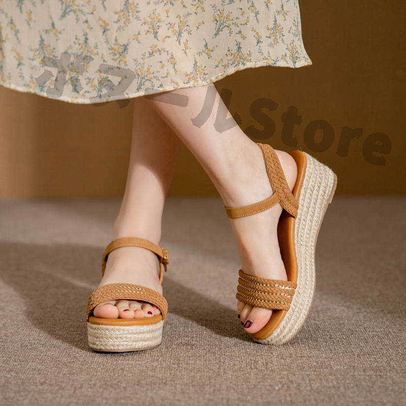 【200円クーポン配布中 送料無料】 美脚Lady！サンダル ンダル サンダル ハイヒール 美脚 脚長効果 安定感 歩きやすい リゾート感 厚底 大人 レディース 女