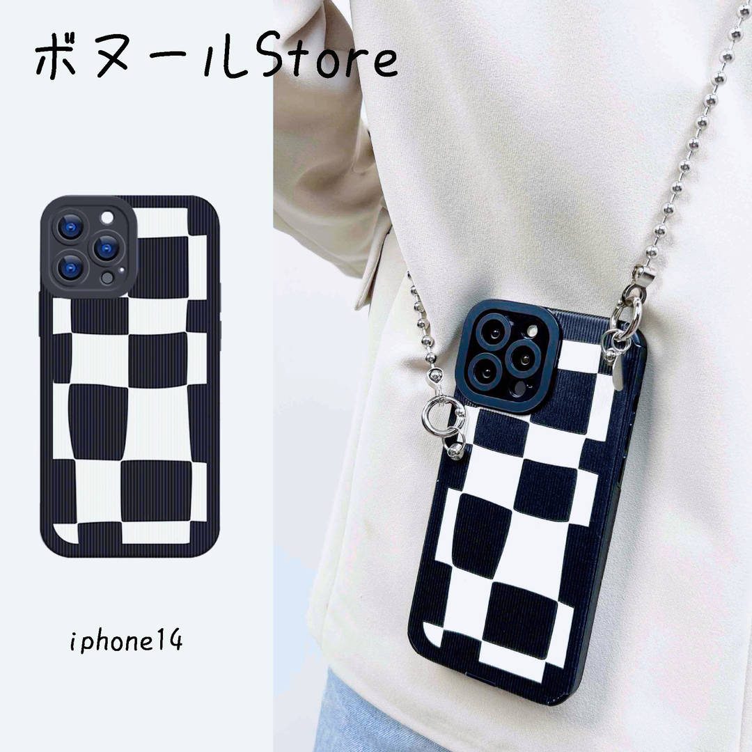 樂天商城 - 【50円クーポン配布中 送料無料】 iphone14 ケース 14pro 14plus 14promax【シンプル 斜め掛け ショルダー ストラップ iPhoneケース 高品質シリコン クリーム 】 ネックショルダー 紐付き 首掛け 紐 iPhone7/8 iPhone06/012/13 オシャレ