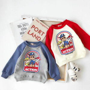 【クーポン利用で→10%OFF】【送料無料】 Paw Patrol パウパトロール 服 子供用 男女兼用 長袖Tシャツ 秋 冬 キッズ 子供服 男の子　女の子 キッズ服 ト