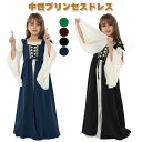 ハロウィン プリンセス ワンピース ロングドレス 中世ルネッサンス 復古 ヴィクトリア宮廷ドレス 新劇 コスプレ 子供用 女の子 ヨーロッパ 仮装 コスプレ衣装 コスチューム 余興 宴会なりきり 学園祭 演出 イベント パーティー 舞台服 文化祭 学園祭(3)