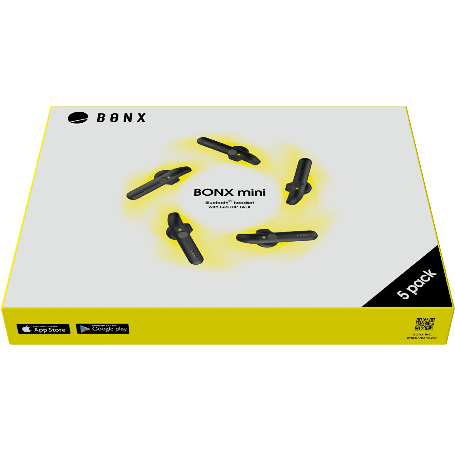 【BONX (ボンクス) 公式限定 新パッケージ】 インカム ワイヤレス トランシーバー 小型 同時通話 Bluetooth ブルートゥース 長距離 無線機 トランシーバー 業務用 インカム BONX mini 2