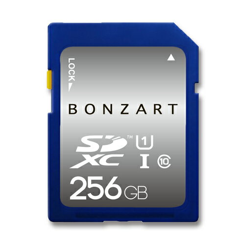 SDカード 256GB CLASS10 UHS-1BONZART SDXC 256ギガ クラス10 UHS-1永久保証付き