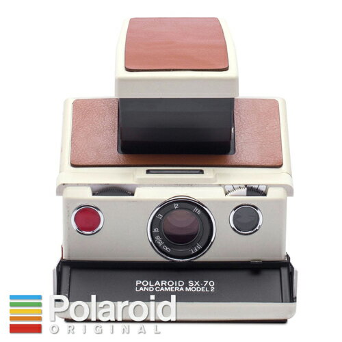 Polaroid ポラロイド SX-70 MODEL2 ホワイト×ブラウン　一眼レフ インスタントカメラ