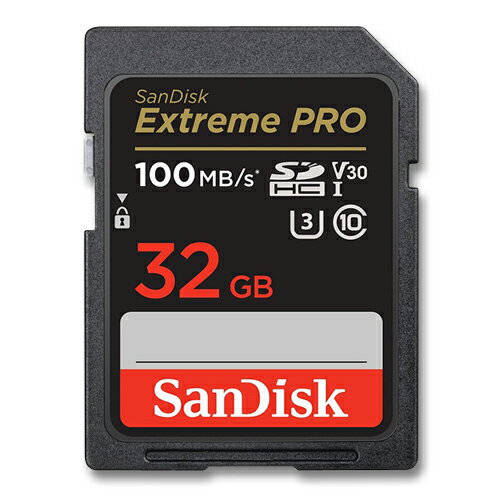 SanDisk SDカード 32GB SDHC UHS-I U3 100MB/s V