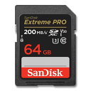 SanDisk SDカード 64GB SDXC UHS-I U3 200MB/s V