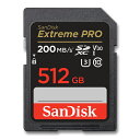 SanDisk SDカード 512GB SDXC UHS-I U3 V30 200MB/s SDSDXXD-512G-GN4IN