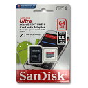 SanDisk マイクロSDカード 64GBmicroSDXC クラス10 UHS-I100MB/s 667X A1対応SDSQUAR-064G-GN6MA