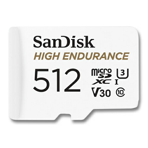 SanDisk 高耐久性 マイクロSDカード 512GB High Endurance microSDXC 100MB/s C10 U3 V30 SDSQQNR-512G-GN6IA