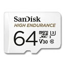 SanDisk ϋv }CNSDJ[h 64GB High Endurance microSDXC 100MB/s C10 U3 V30 SDSQQNR-064G-GN6IA