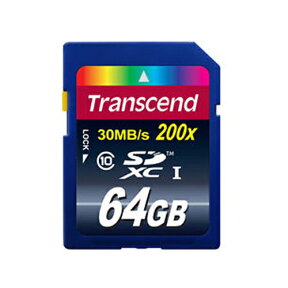 SDカード 64GB クラス10 トランセンドTranscend TS64GSDXC10 200x【送料無料/メール便】SDXCカード Premium 64ギガ CLASS10 メモリ